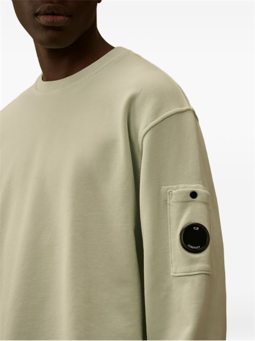 Felpa uomo girocollo beige CP COMPANY | 20CMSS036A110044R804